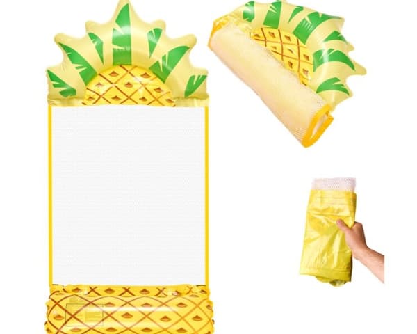 Oppustelig madras svømmestol ananas 230