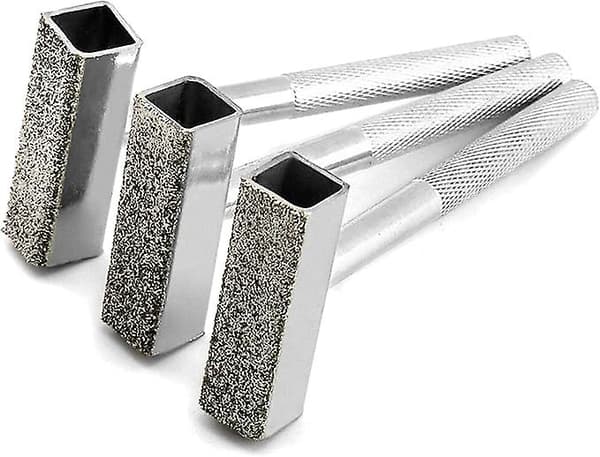 3 Pieces Diamond Dressing Tools with Non-Slip Handle for Grinding Wheel Dressing and Deburring, Head 45 x 10 mm