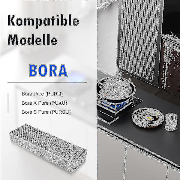 2 kpl 2024 aktiivihiilisuodatin Bora Pure/X Pure/S Pure -liesituulettimeen - vaihto-osatarvike