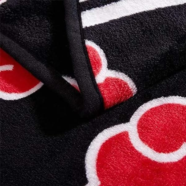 Anime Naruto Shippuden Koseteppe, Akatsuki Fluffyteppe 200*150cm, Koselig Stue-teppe/Sofateppe/Reiseteppe