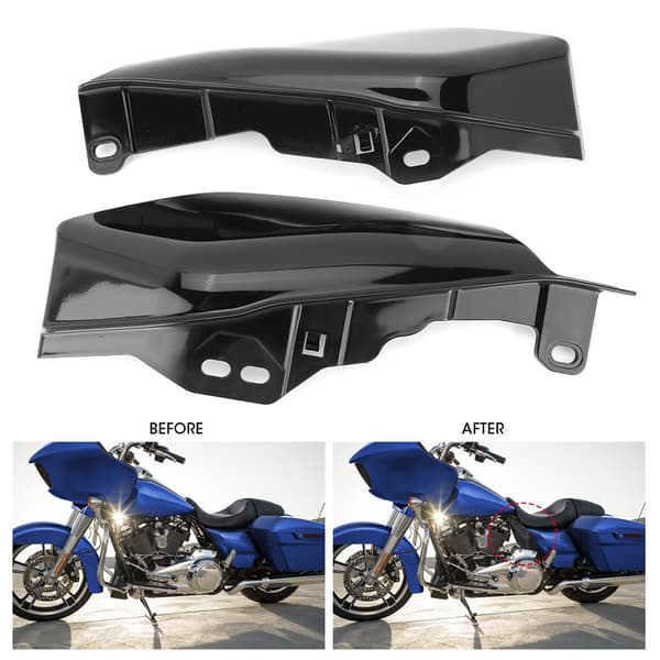 Motorcycle Heat Shield Mid-Frame Air Deflector Fits for Freewheeler 2017-2019 (Glossy Black)