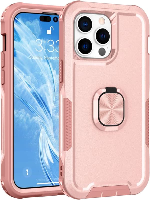 iPhone 14 Pro Max Cover Højtydende Fuld Krop Stødsikker Kickstand