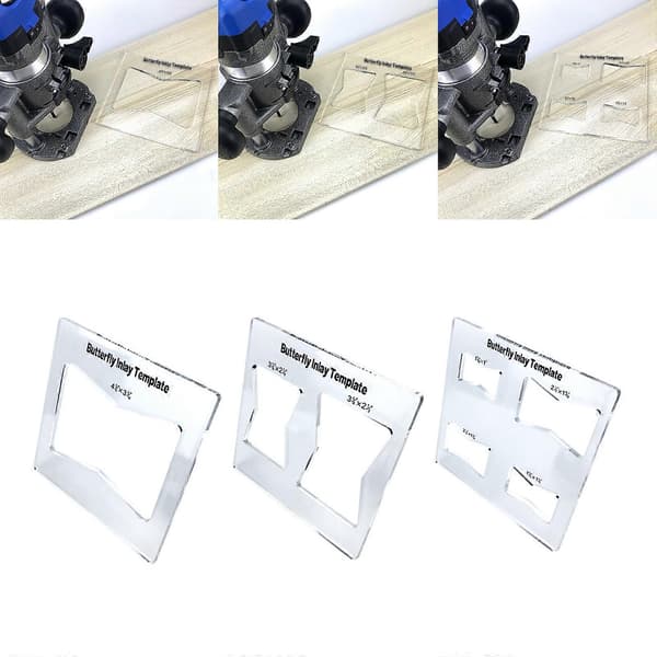 Butterfly Inlay Templates, Router and Decorative Templates for Woodworking, Router Jig Template