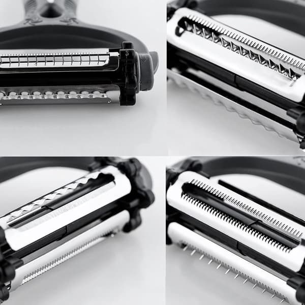 Peeler Multifunctional 360 Degree Rotating Kitchen Tool Vegetable Fruit Potato Carrot Peeler Black Schwarz