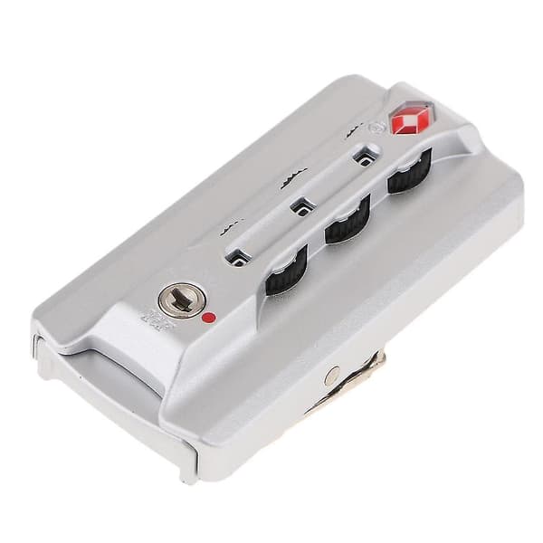 TSA Security 3-Digit Combination Padlock Luggage Suitcase Code Lock Silver