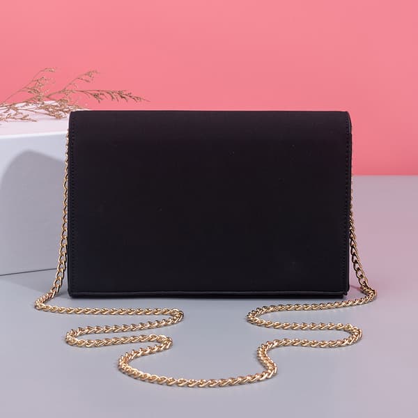 En sort (ca. 22*5*15 cm) Dame Clutch Elegant Clutch Tasker fo