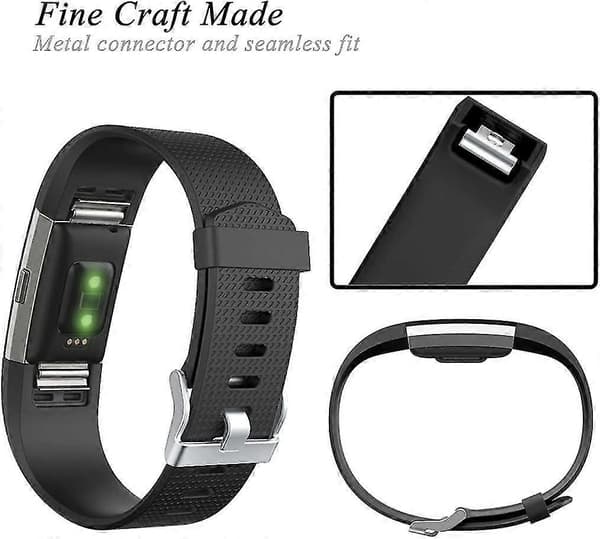 Erstatningsarmbånd Kompatible med Fitbit Charge 2 Armbånd og Charge 2 Hr