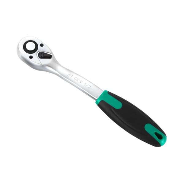 Telescopic Ratchet Wrench 72 Teeth Automatic Two-Way Quick Socket Wrench Large, Medium and Small Ratchet Set (Large Ratchet with Folding Handle)
