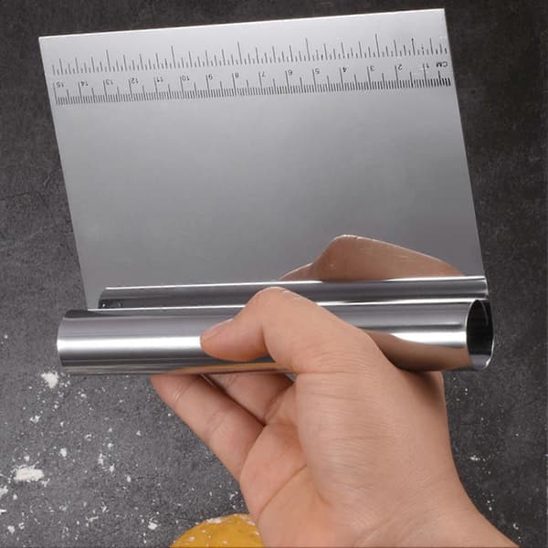 Dough Cutter Simple Stainless Steel Dough Scraper Cutter Clear Scale Design Pastry Scraper for Home