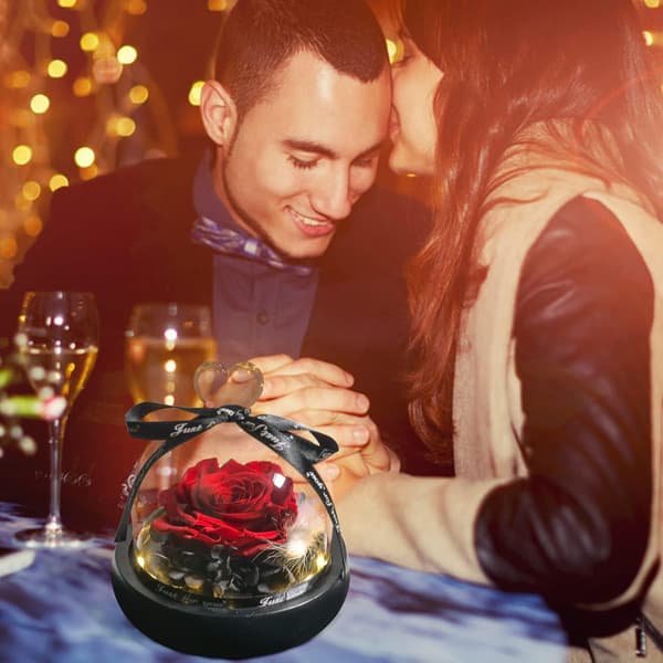 Evig bevart gave til Valentinsdag jul, med LED-lys
