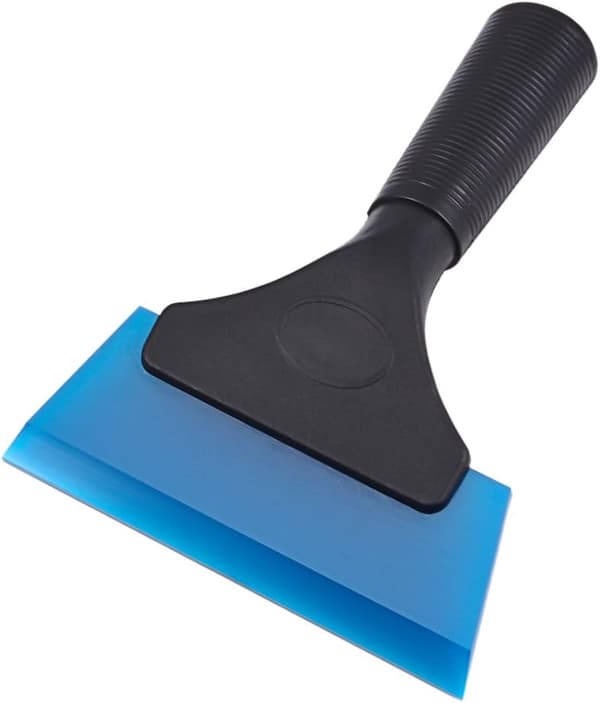 Gummiskrape liten, skrapeblad, vindusskrape, dusjskrape for bil, vindu, dusj, dør, glass - 5 tommer, blå