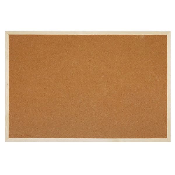 1 Set Cork Bulletin Board Durable Versatile Wooden Frame Cork Board for Notes Messages Pictures Memos S S