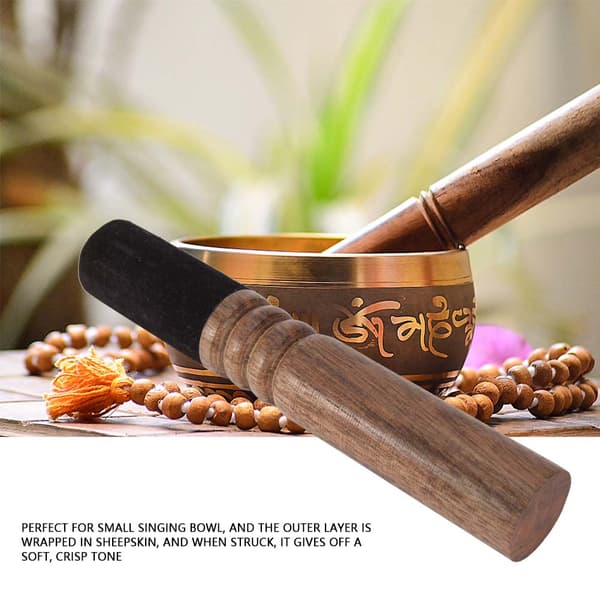 Versatile Tibetan Buddhism Wooden Mallet Striker for Singing Bowl
