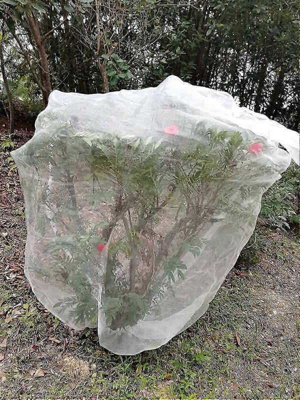 Fruit Tree Net 1.8m X 1.8m, Plant Insect Net, Fine Mesh Insect Net With Drawstring