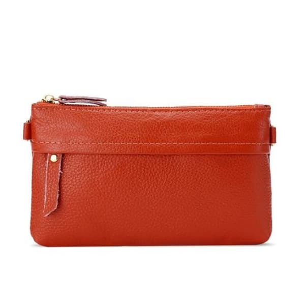 Dame One Shoulder Diagonal Mobiltelefon Pung (Orange)