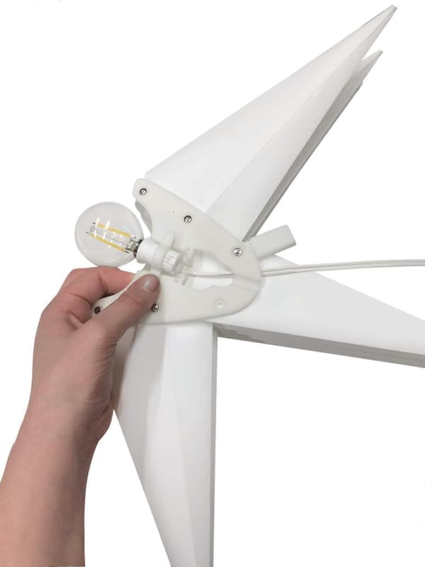 14\" LED Moravian Star Tree Topper - Clear White Christmas Tree Star - (White LED)