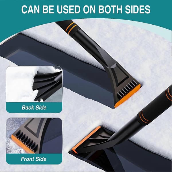 Ice Scraper, 11 cm Wide Handle Removable Snow Frost Remover and Quick Defroster for Car Windshield and Side Windows