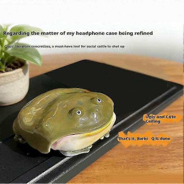 Ugly Frog Creative Handmade Airpod 4 Case Cute Funny Protective Gift for Friends