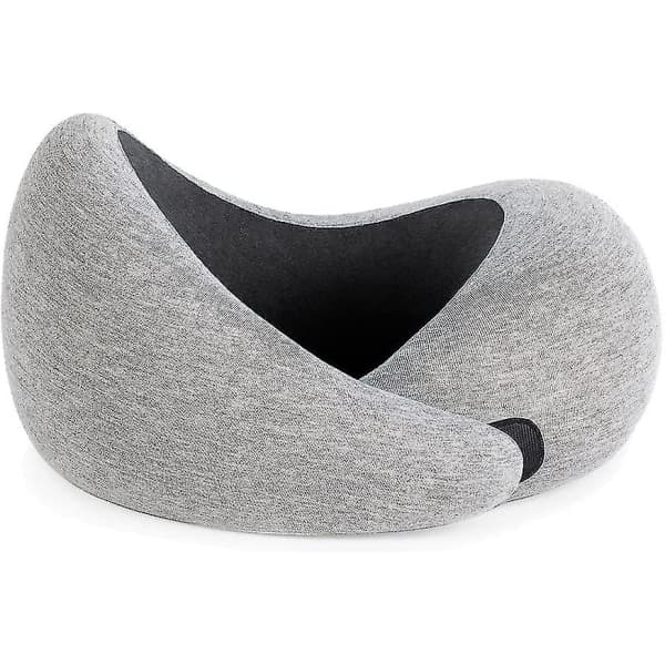 Luksuriøs Rejsehalskudde med Memory Foam | Flypude, Bilpude, Nakkestøtte (Midnatsgrå)