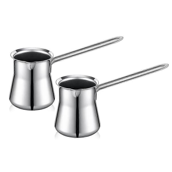2 Stykker Tyrkisk Kaffekande 44 cl Chai Kande Briki Græsk Kaffekande