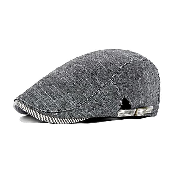 Flat cap med sidespenne - Flere farger å velge mellom