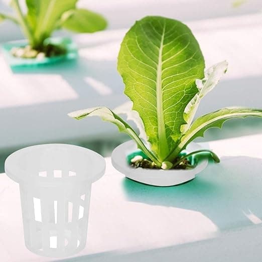 50 st Hydroponiska Nätkorgar i Plast för Plantering, Andningsbara