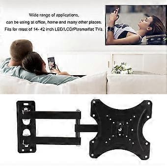 14-42 Inch Swivel TV Mount Rotating Holder Macrame Shelf Wall Mounted Panel TV Bracket TV Wall Mount LCD Holder