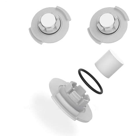 12-osainen vesisuodatinsarja yhteensopiva Xiaomi Roborock S6, S6 Pure, S6 Max, S5, E5, E4, E35, E25, E20 kanssa, harmaa (FMY)