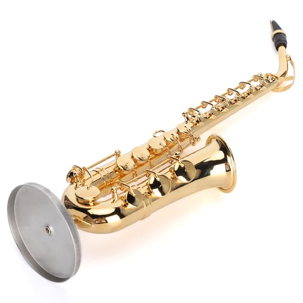Saxophone Ornaments Miniature Decoration Mini Musical Instrument Model Gift Crafts 19cm