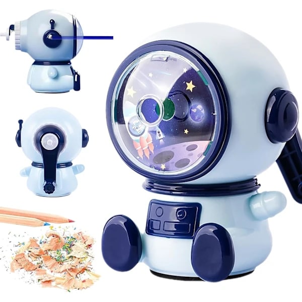 /EA/Automatic Pencil Sharpener, Hand-operated Pencil Sharpener with Container, Manual Pencil Sharpener (Three-speed Adjustable) - Max