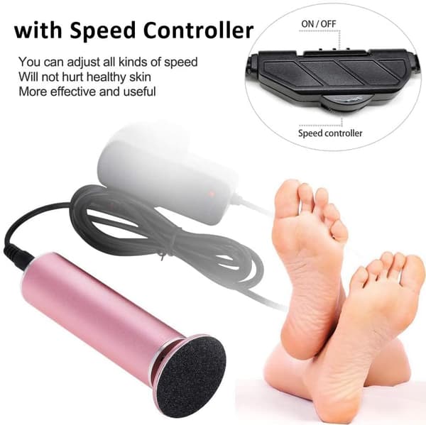 Electric Callus Remover with 60 Sandpapers, Adjustable Speed Foot File Pedicure Tool [JUN]