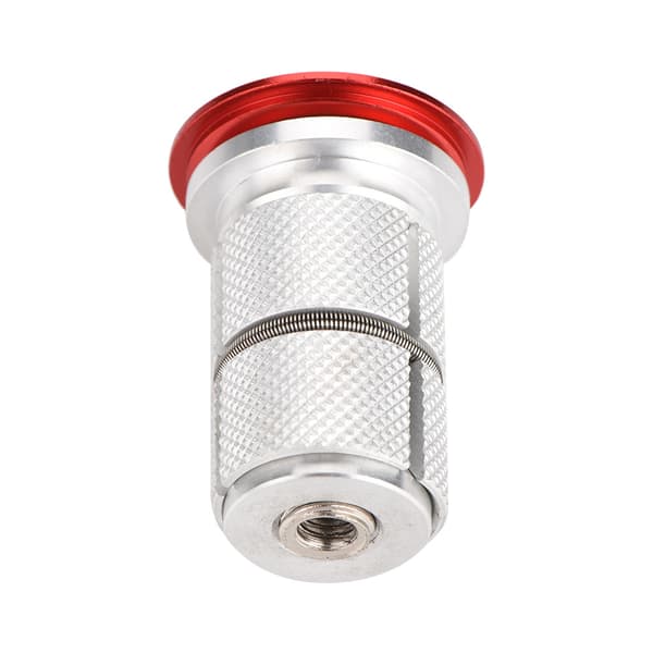 Stem Top Cap Bicycle Fork Expander Bolt in Aluminum Alloy 1/1.25 inch (Red)