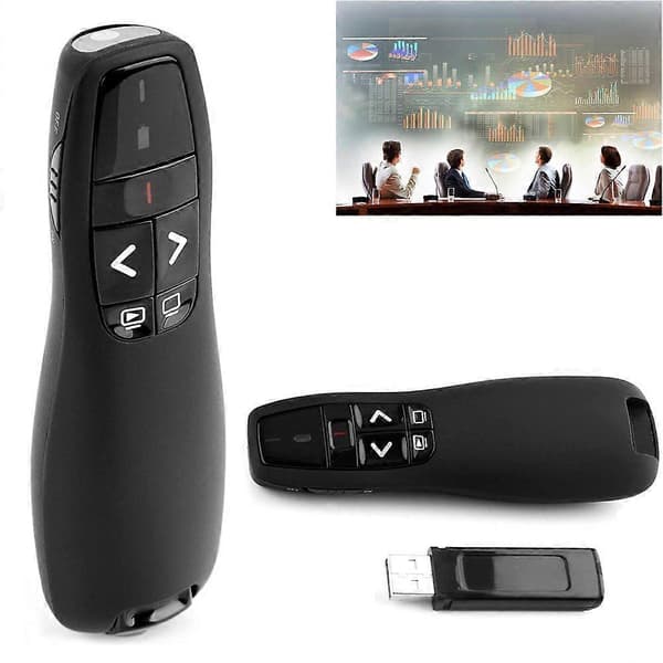 Wireless 2.4GHz RF Presenter Presentation 50m Range USB Remote Control Powerpoint PPT Clicker