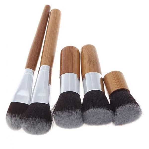 11 stk. makeupbørstesæt, fint håndværk, professionelle makeupbørster med stofpose