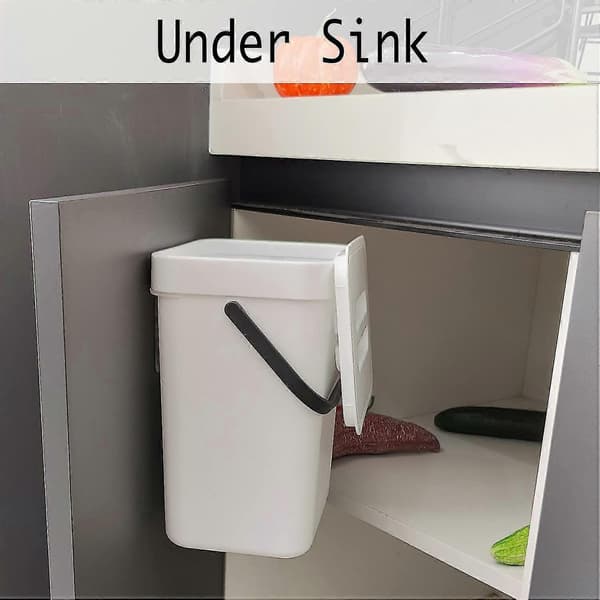 New Products 2025, Airtight Indoor Kitchen Compost Bin, White