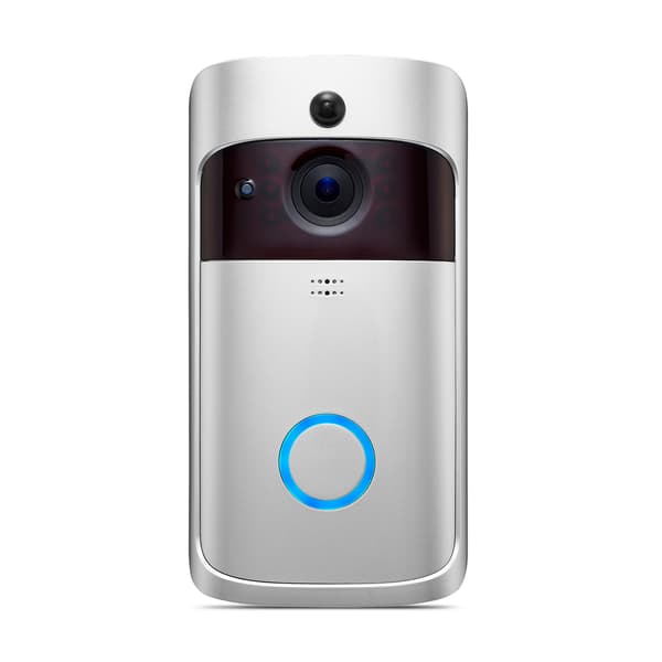 Sølv Video Dørklokke, Trådløs WiFi Smart Video Intercom med Videosystem Hjem Sikkerhetssystem Video Dørklokke Video Intercom