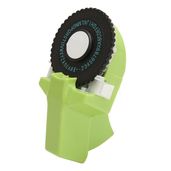 Embossing Label Maker Green Easy Use Ergonomic Design Portable Label Embosser with Tape for Crafts DIY
