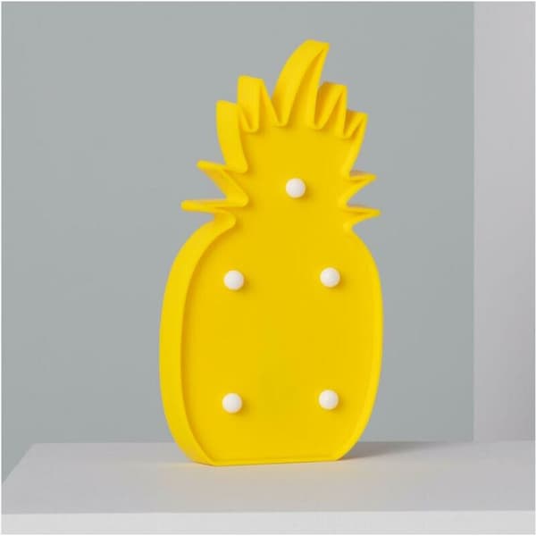 One Piece LED Pineapple Night Light Modeling Light Christmas Light Decoration Light (Yellow) 25 x 13 x 3cm