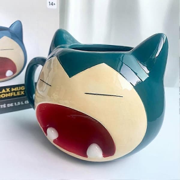Mugg Stor Kapacitet Mugg Tecknad Keramisk Vattenkopp Mjölk Kaffe Te Kopp Mugg 1000ml Barn Pojkar Flicka G