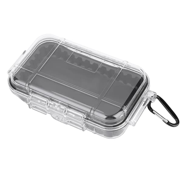 Outdoor Survival Shockproof Waterproof Storage Box Airtight Carry Case Container (Transparent)