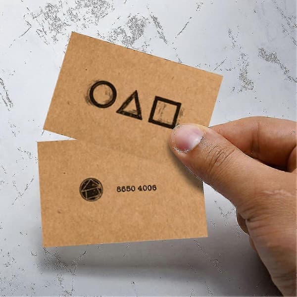 Squid Game Invitations Cosplay Prop Game Cards Decorations 30pcs