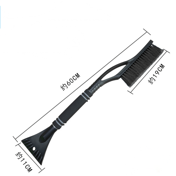 Multifunksjonell snøfjerningsbørste for bil, avtakbar isskrape, snømåkebørste
