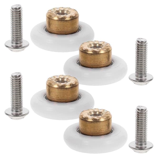 Bathroom Pulley Sliding Door Rollers Property Manager Versatile Use Nylon 4pcs Multi 2.00X2.00X1.00CM Multi 2.00X2.00X1.00CM