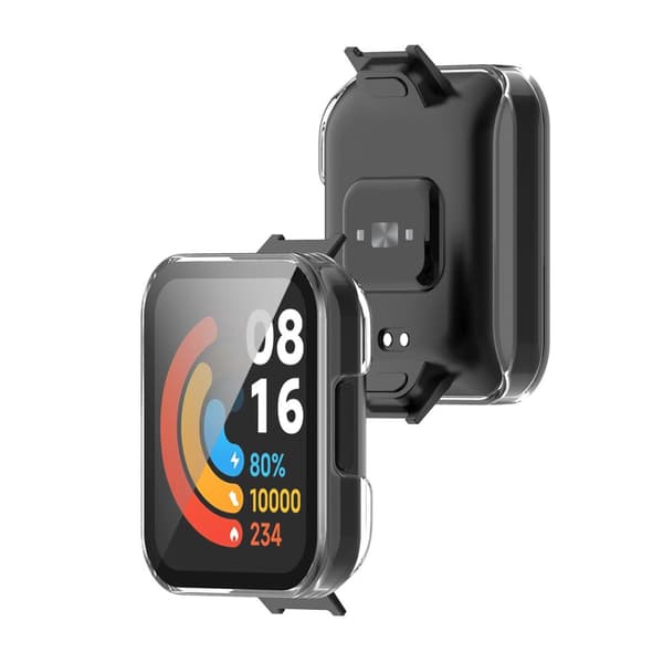 Älykellon kotelon näytönsuoja älykellon kotelo Xiaomi Watch 2 Lite -kellolle Redmi Watch 2 -kellolle läpinäkyvä valkoinen