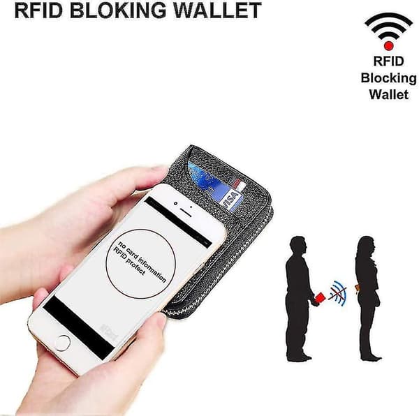 Luottokorttikotelo RFID-estolompakko Nahka -1