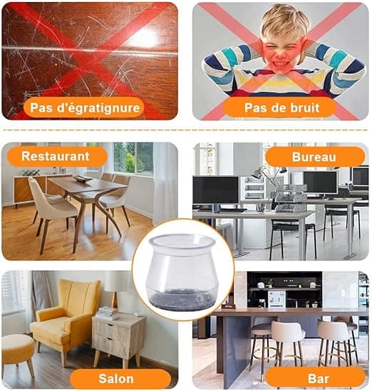 32 stk Silikon Stolbeinbeskyttere, Størrelse: Liten (Passer 23 - 32 mm)