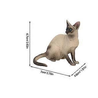 4 Pcs Lifelike Artificial Cat Figurines Simulated Pet Cat Model Artificial Cat Figurine