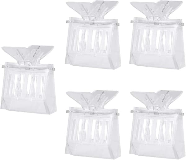 5 stk Plastklemmer kompatible Dronningcellefanger (Transparent) Holdbar