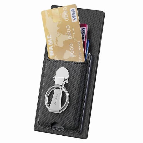 2025 Seneste model til Samsung Galaxy Note 20 Ultra Kulfiber Kortpung Foldbar Ringholder Telefoncover