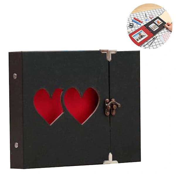 Scrapbook Photo Album Handmade Memory Book for Anniversary Gift